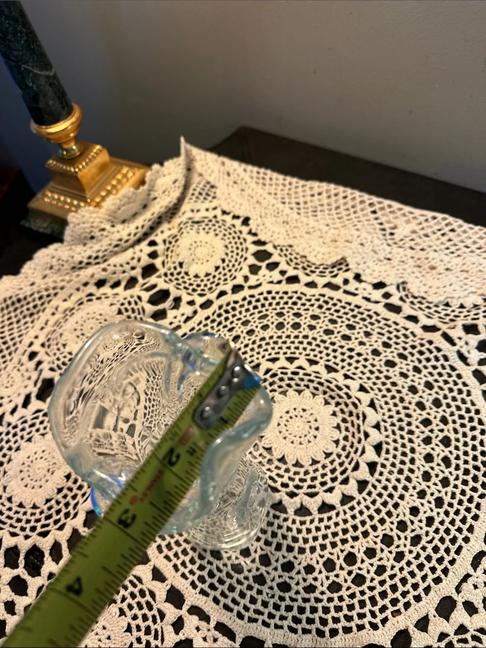 Vintage Swung Clear Glass Decorative Bud Vase - Elegant Home Accent